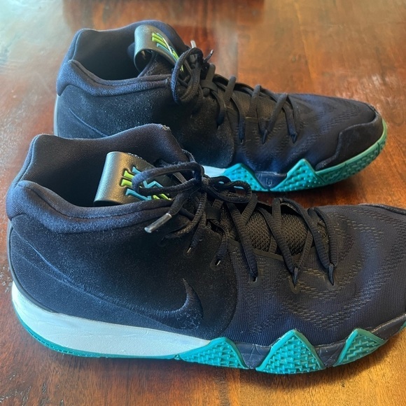 Nike Other - Nike Kyrie 4 Men US 12 943806-401 Dark Obsidian Blue Navy Basketball Shoes D7